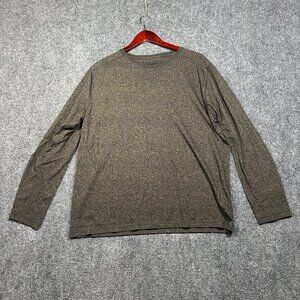 John Bartlett Consensus Shirt Mens Large Tee Cotton Blend Long Sleeve Crew Neck